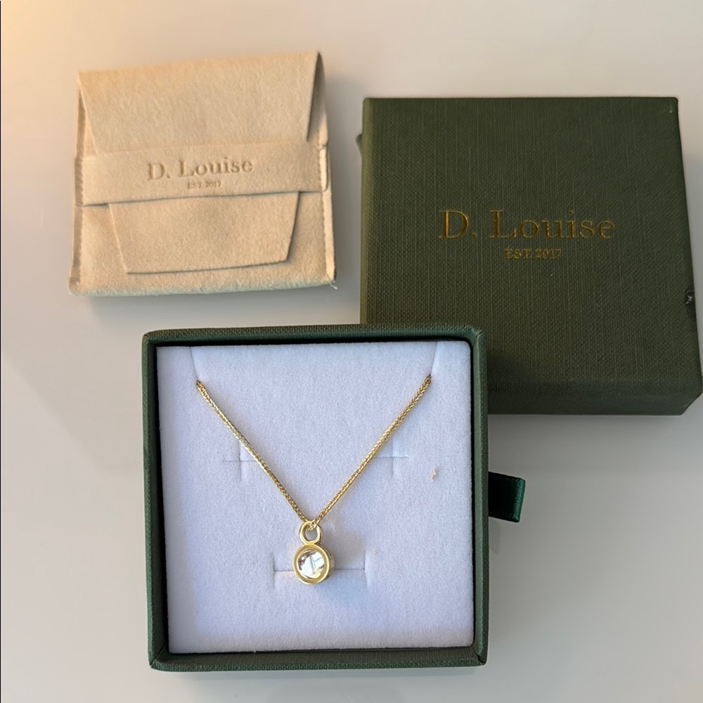 D. Louise Glass Pendant Necklace